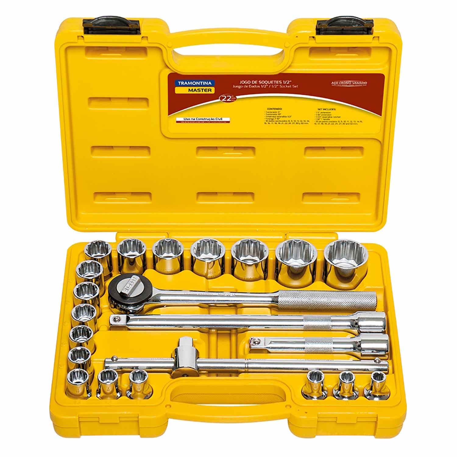 MALETA DE DADOS TRAMONTINA 22PC